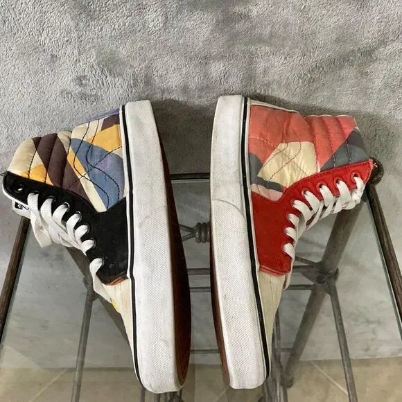 Vans MoMA Shoes Sk8-Hi Museum of Modern Art Skate Sneaker 2020 Women 8 Rainbow - Picture 8 of 12